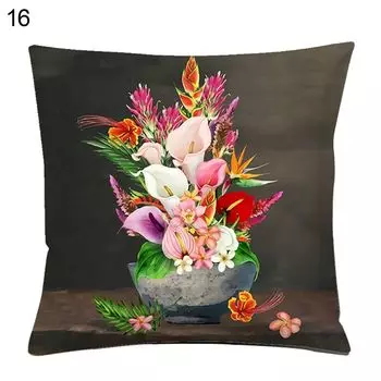 Чехол на подушку с растительным принтом, квадратный чехол для дивана, автомобильное украшение для офиса-16 Stuttg
