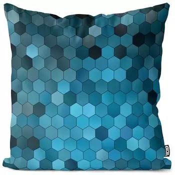 Чехол на подушку с шестигранным рисунком VOID, водонепроницаемая подушка из полиэстера для улицы и дома. Размер: 60 x 60 см.