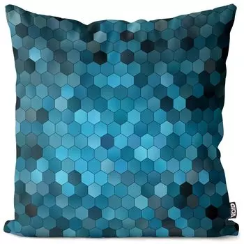 Чехол на подушку с шестиугольным узором VOID, водонепроницаемая подушка из полиэстера для улицы и дома. Размер: 80 x 80 см.