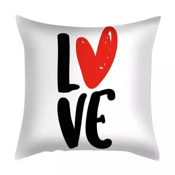 Чехол на подушку с тематикой любви, романтический принт в виде сердца, День святого Валентина, диван, наволочка с поцелуем, украшение для дивана-P Stuttg