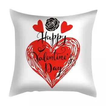 Чехол на подушку с тематикой любви, романтический принт в виде сердца, День святого Валентина, диван, наволочка с поцелуем, украшение для дивана-I Stuttg