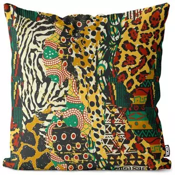 Чехол на подушку с тропическим узором VOID, чехол для подушки из полиэстера, водонепроницаемый, для улицы и дома, размер подушки: 80 x 80 см