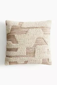 Чехол на подушку с узором H&M, 50x50 см, бежевый