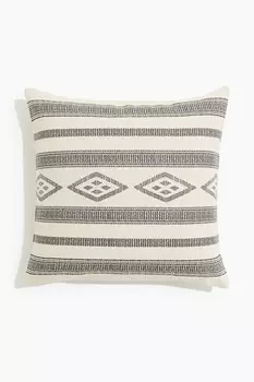 Чехол на подушку с узором H&M, 50x50 см, бежевый