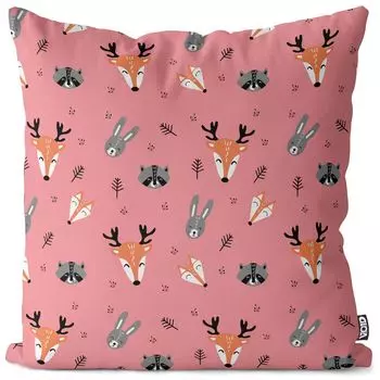 Чехол на подушку с забавными животными VOID, чехол для подушки из полиэстера, водонепроницаемый, для улицы и дома, размер подушки: 60 x 60 см