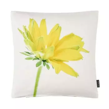 Чехол на подушку Salvador, 40x40 см, фотопринт цветок желтый, наполнитель: нет Proflax