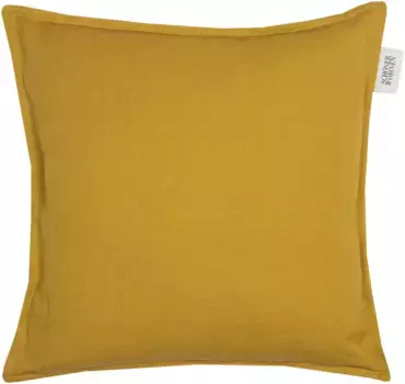 Чехол на подушку SCHNER WOHNEN коллекции "Lino" (1 шт.), изготовлен из высококачественной смеси натуральных материалов SCHNER WOHNEN-KOLLEKTION 38х38 см, карамель