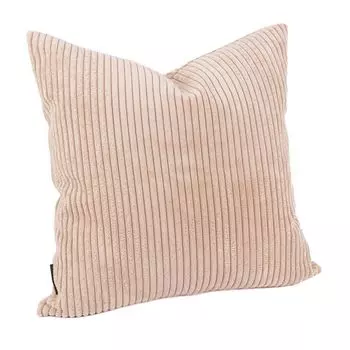 Чехол на подушку широкий шнурок в рубчик бежевый разных размеров от SCHNER LEBEN. Размер 40х40см (ВхШ) Размер 40х40см (ВхШ) Schner-Leben