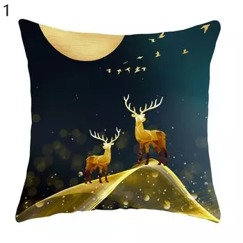 Чехол на подушку Soft Touch, широкое применение, полиэстер, черно-белая пейзажная подушка, тапочки для дивана, мебельные аксессуары-1 Stuttg