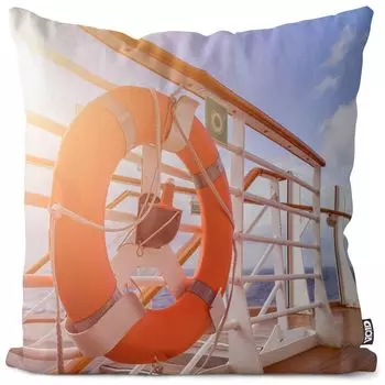 Чехол на подушку спасательного круга VOID, чехол для подушки из полиэстера, водонепроницаемый, для улицы и дома, размер подушки: 40 x 40 см