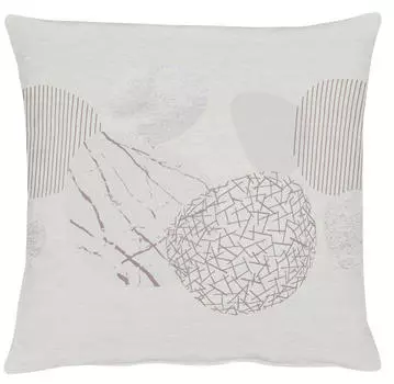 Чехол на подушку стиль лофт 49/49 см Ambiente, светло-коричневый/лиловый