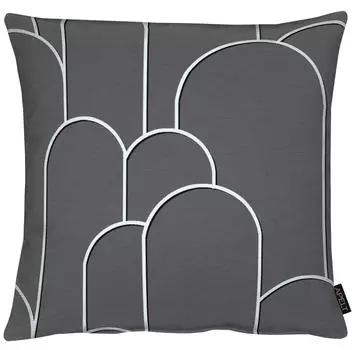 Чехол на подушку стиль лофт 49/49 см Ambiente, антрацитовый