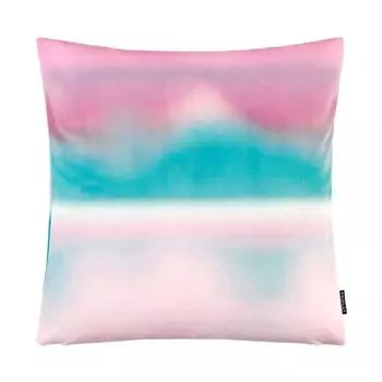 Чехол на подушку «Стокгольм», матовый бархат, розовый/бирюзовый, размер: 40 х 60 см, наполнитель: утиные перья Proflax
