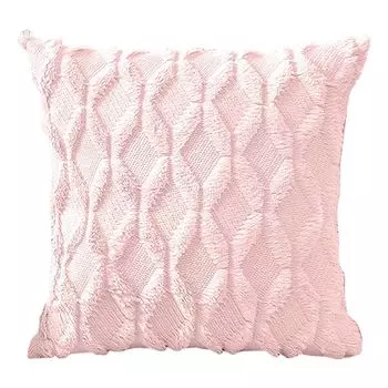 Чехол на подушку, супер мягкий, удобный, на невидимой молнии, с тонкой строчкой, квадратная декоративная подушка, чехол для подушки, товары для дома, розовый Stuttg