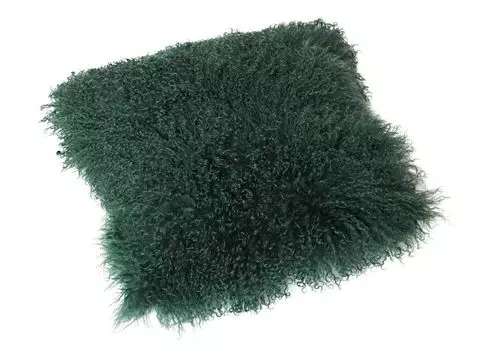 Чехол на подушку Тибетский барашек (без входа) JAY24 темно-зеленый 30х30см Reissner Lammfelle