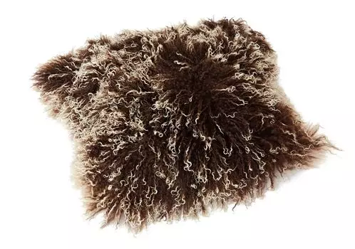 Чехол на подушку Тибетский барашек (без входа) JAY106 коричневый (топы) 40х40см Reissner Lammfelle