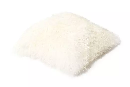 Чехол на подушку Тибетский ягненок (без отверстия) JAY01 натуральный белый 30х30см Reissner Lammfelle