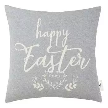 Чехол на подушку Tom Tailor Happy Easter, 45x45x1 см, серый