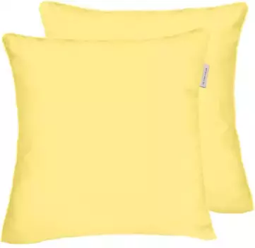 Чехол на подушку TOM TAILOR HOME "новая спальня, UNI, 40х40см или 40х80см", (1 шт.), с цветным кантом и фирменной молнией 40х40 см, цвет Light Lemon