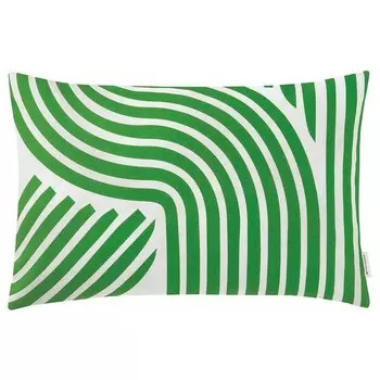 Чехол на подушку Tom Tailor Organic Waves, 30x50x1 см, зеленый