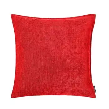 Чехол на подушку Торонто, шенилл однотонный, красный, размер: 27 х 43 см, наполнитель подушки: без Proflax
