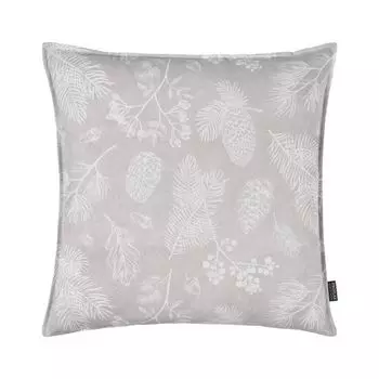 Чехол на подушку Toulousel, ели, шишки и бернрен, галька (светло-серая), размер: 40 х 60 см, наполнитель подушки: без Proflax