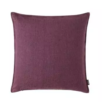 Чехол на подушку Тунис, однотонный мелкоструктурированный лен, фиолетовый, размер: 60 х 60 см, наполнитель подушки: без Proflax