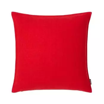 Чехол на подушку Тунис, однотонный мелкоструктурированный лен, красный, размер: 60 х 60 см, наполнитель подушки: без Proflax