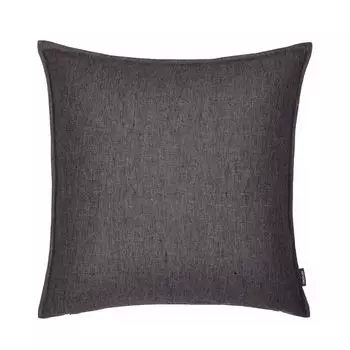 Чехол на подушку Тунис, однотонный мелкоструктурированный лен, графит, размер: 50 х 50 см, наполнитель подушки: без Proflax