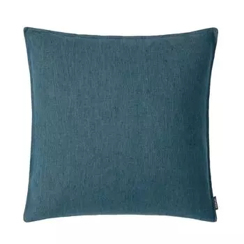 Чехол на подушку Тунис, однотонный мелкоструктурированный лен, бирюзовый (космос), размер: 50 х 50 см, наполнитель: нет Proflax