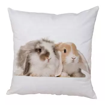 Чехол на подушку, удобная потайная молния, наволочка с кроликом, наволочка для спальни, новогодний декор для домашнего постельного белья-N Stuttg