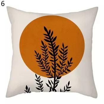 Чехол на подушку, устойчивый к морщинам, полиэстер, декоративные наволочки с принтом в виде листьев, товары для дома-6 Stuttg