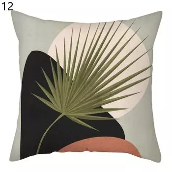 Чехол на подушку, устойчивый к морщинам, полиэстер, декоративные чехлы для подушек с принтом в виде листьев, товары для дома-12 Stuttg