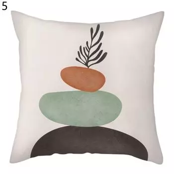 Чехол на подушку, устойчивый к морщинам, полиэстер, декоративные чехлы для подушек с принтом в виде листьев, товары для дома-5 Stuttg