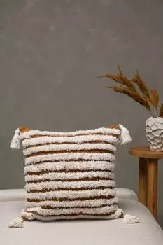 Чехол на подушку Venture Home Элина Браун, коричневый