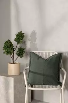 Чехол на подушку Venture Home Lykke темно-зеленый