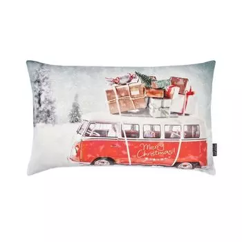 Чехол на подушку Vienna, цифровая печать VW Bangkok Christmas 30х50 см, красный, наполнитель подушки: без Proflax