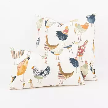 Чехол на подушку Винтажные цыплята Harriet разных размеров BEAUTIFUL LIFE размер 30x50см (ВxШ) размер 30x50см (ВxШ) Schner-Leben