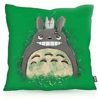 Чехол на подушку VOID Anime Duo, чехол для подушки из полиэстера, водонепроницаемый, для улицы, для дома, для дома, неко сосед, тонари нет, размер подушки: 60 x 60 см, цвет подушки: зеленый