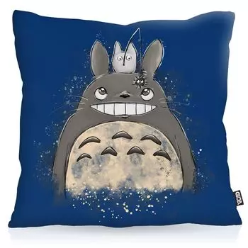 Чехол на подушку VOID Anime Duo, чехол для подушки из полиэстера, водонепроницаемый, для улицы, для дома, для дома, неко сосед, тонари нет, размер подушки: 60 x 60 см, цвет подушки: синий