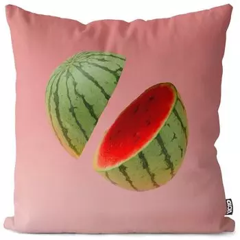 Чехол на подушку VOID Арбузно-розовый, полиэстер, водонепроницаемая подушка для улицы и дома. Размер: 80 x 80 см.