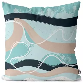 Чехол на подушку VOID Artistic Splashes Полиэстер Водонепроницаемая подушка для улицы и дома Размер: 80 x 80 см