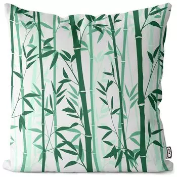 Чехол на подушку VOID Bamboo Forest, полиэстер, водонепроницаемая подушка для улицы и дома. Размер: 80 x 80 см., мультиколор