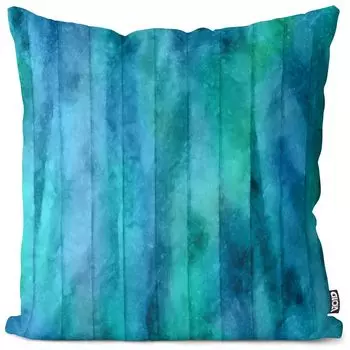 Чехол на подушку VOID Blue Beams, полиэстер, водонепроницаемая подушка для улицы и дома. Размер: 80 x 80 см.