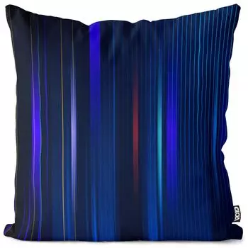 Чехол на подушку VOID Bluelines, чехол для подушки из полиэстера, водонепроницаемый, для улицы и дома, размер подушки: 80 x 80 см