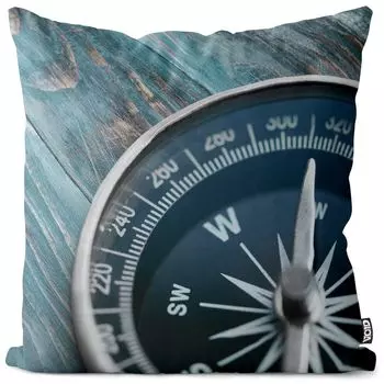 Чехол на подушку VOID Compass для мореплавания и парусного спорта, водонепроницаемая подушка из полиэстера для использования на открытом воздухе и в помещении. Размер: 60 x 60 см.