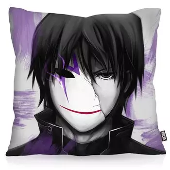 Чехол на подушку VOID Contractor Hei для улицы и дома, черный, темнее Японии, размер подушки: 80 x 80 см