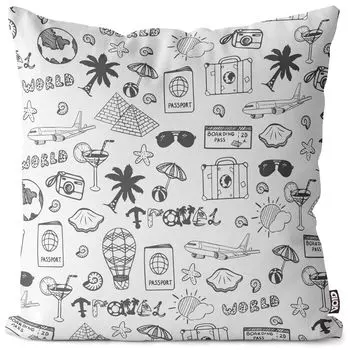 Чехол на подушку VOID для отдыха и путешествий, полиэстер, водонепроницаемая подушка для улицы и дома. Размер: 80 x 80 см.