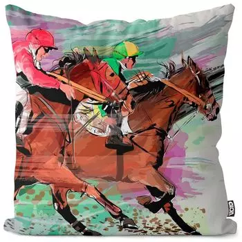 Чехол на подушку VOID для скачек и ипподрома, полиэстер, водонепроницаемая подушка для улицы и дома. Размер: 60 x 60 см.