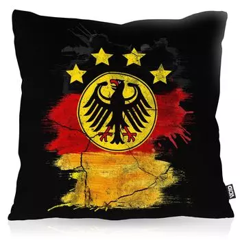 Чехол на подушку VOID Germany, чехол на подушку из полиэстера, водонепроницаемый, для улицы и дома, цвет: черный, размер подушки: 80 x 80 см